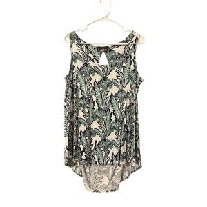 Rose and Olive Shirt Size 1x